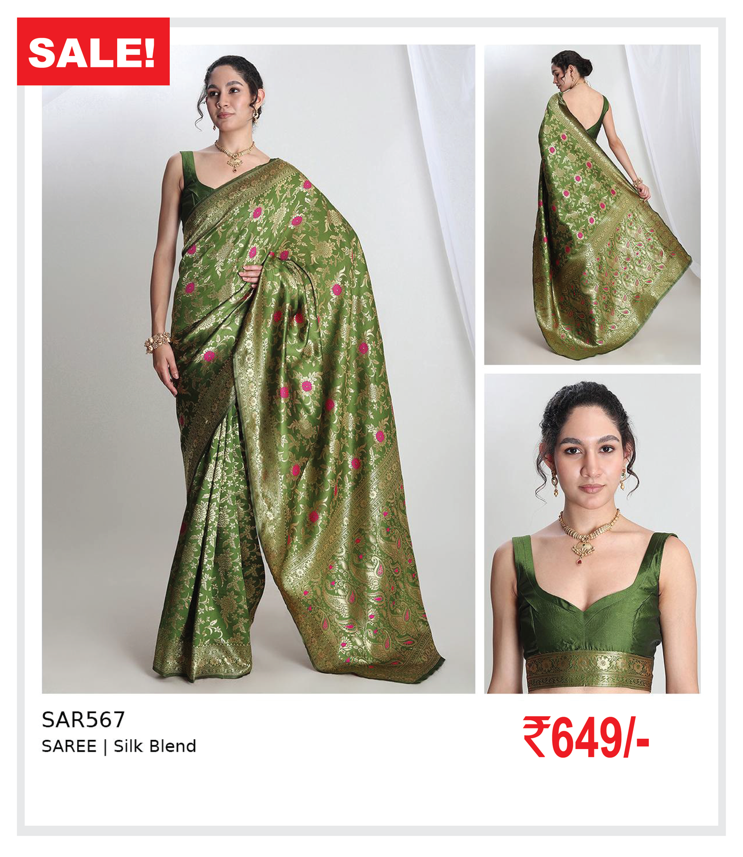 SILK BLEND SAREE