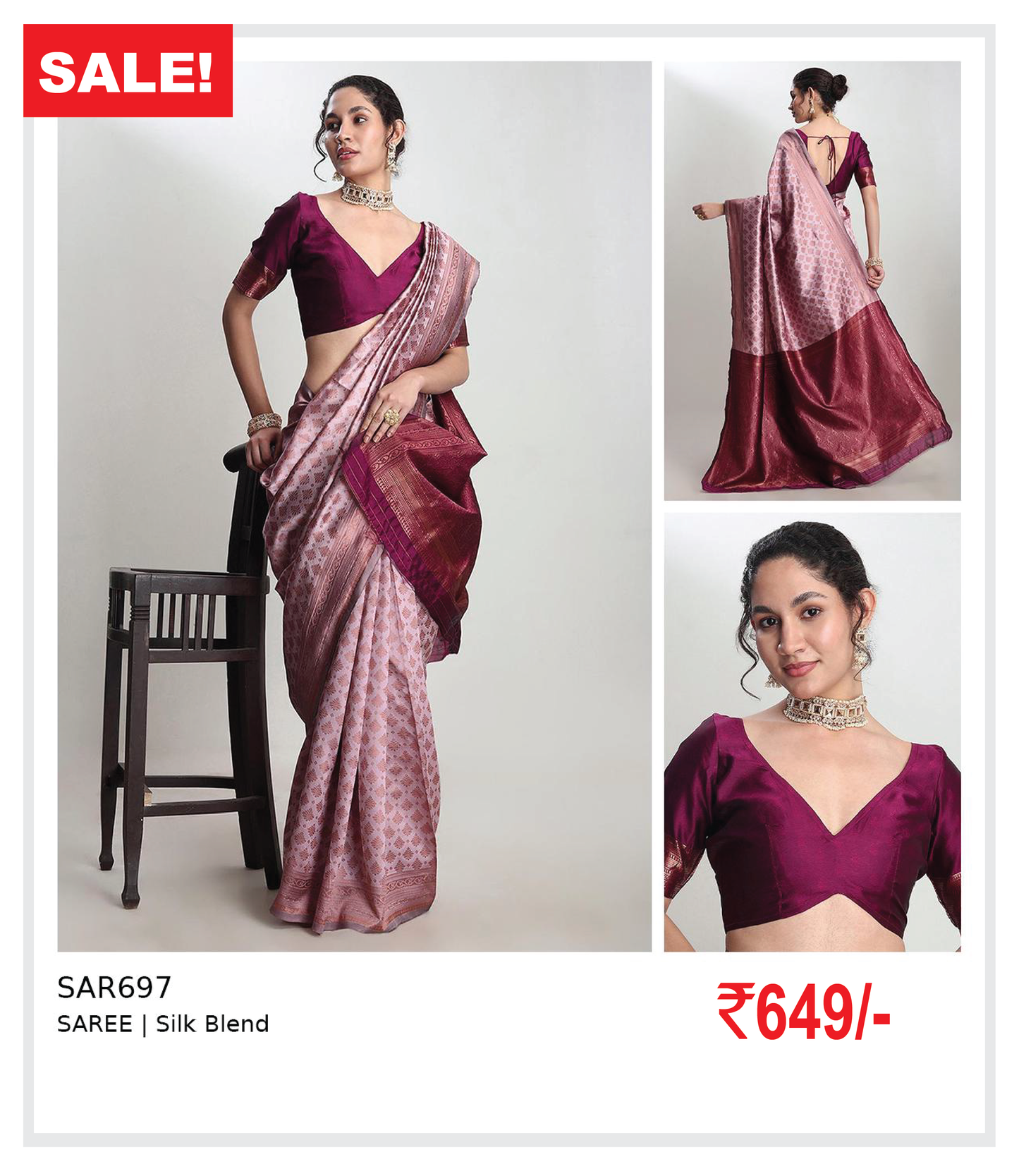 SILK BLEND SAREE