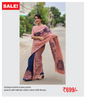 Exclusive hand screen prints  pure & soft malmal cotton saree with blouse