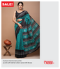 Exclusive hand screen prints  pure & soft malmal cotton saree with blouse
