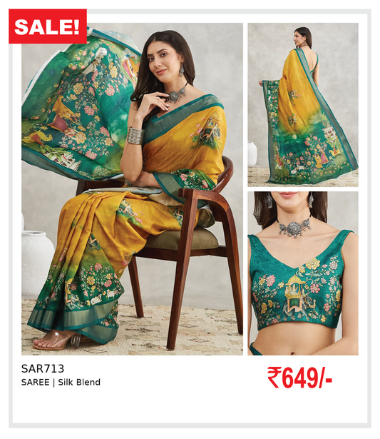 SILK BLEND SAREE