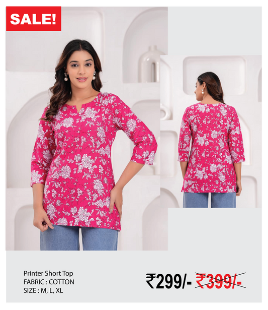 Printed Short TOp