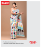 Exclusive hand screen prints  pure & soft malmal cotton saree with blouse