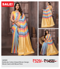 Multicolor Cotton Striped Woven Design Woven Saree with Blouse Piece
