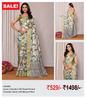 Green Chanderi Silk Floral Printed Chanderi Saree with Blouse Piece