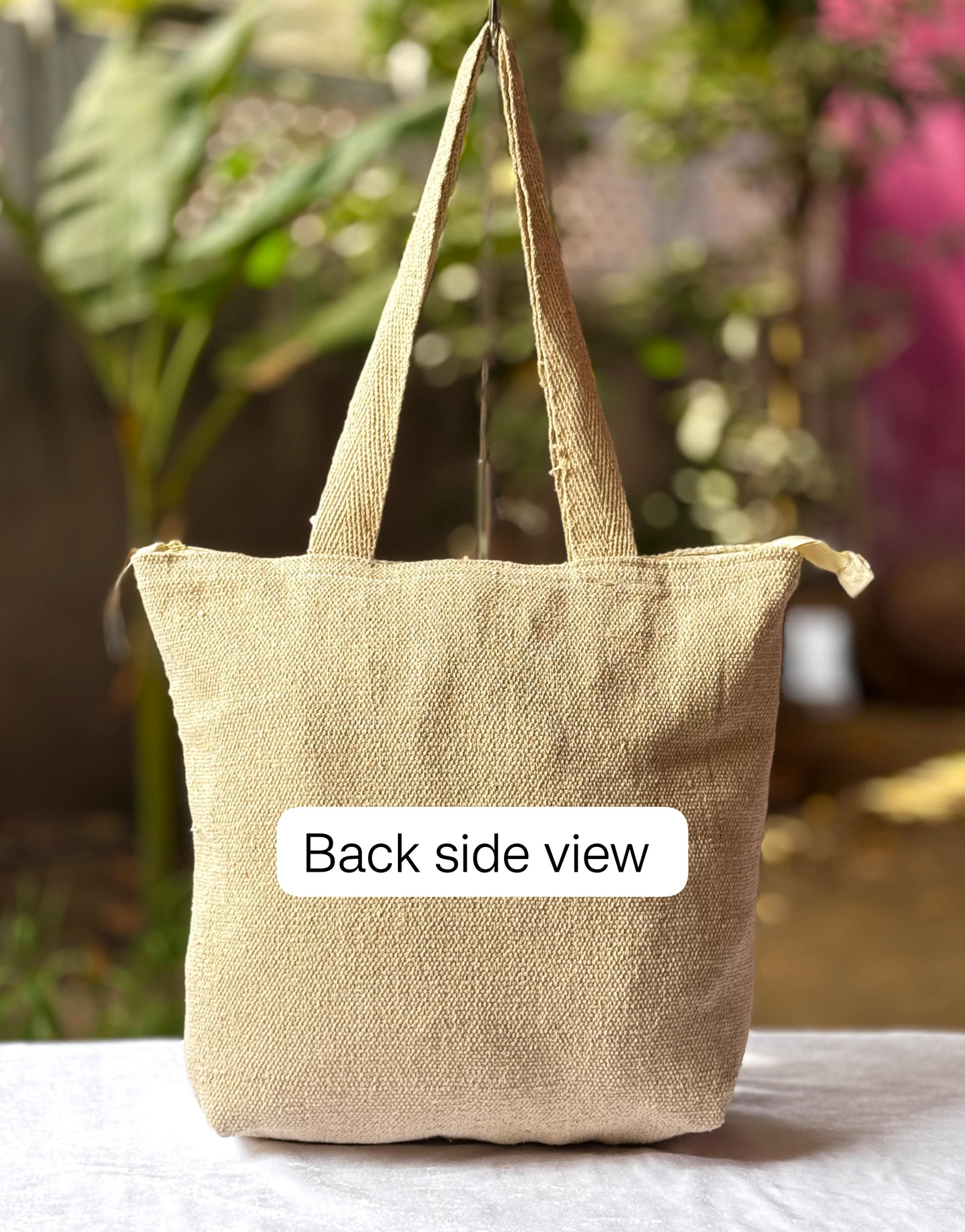 stylish boho bag best for travel beutiful tessels work with zipper size : 15’’x12’’