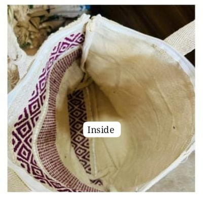 stylish boho bag best for travel beutiful tessels work with zipper size : 15’’x12’’